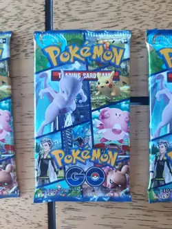 Lot A - 4X Pokemon GO Booster Packs - Factory Sealed Unweighed Sword Shield - Image 3