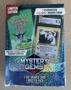 POKEMON MYSTERY GEMS BOX 1 CGC CARD BOOSTER PACK LIMITED EDITION OFFICIAL MJ #B - Image 2