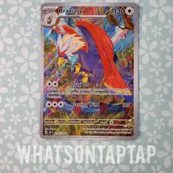 Pokemon Card Braviary 214/191 Secret Rare Scarlet Violet Surging Sparks LP - Image 1
