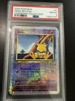 ABRA PSA 8 2002 POKEMON LEGENDARY COLL #67/110 REVERSE HOLO 282 - Image 1