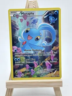 Pokemon TCG - Manaphy Full Art - XY113 Black Star Promo Mythical Collection - NM - Image 1