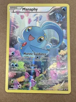 Pokemon TCG - Manaphy Full Art - XY113 Black Star Promo Mythical Collection - NM - Image 3