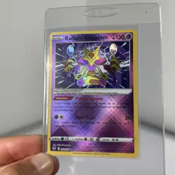 Holo Radiant Alakazam 059/195 Radiant Rare Silver Tempest Pokemon TCG - Image 1