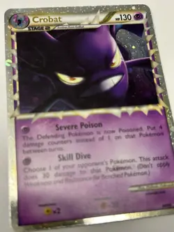🔥Pokemon Card: Crobat PRIME HOLO 84/95 HGSS Unleashed Set ULTRA Rare! NM - Image 3