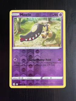 Pokemon card FUSION STRIKE Reverse Holo MAWILE (119/264) Mint/NM - Image 1