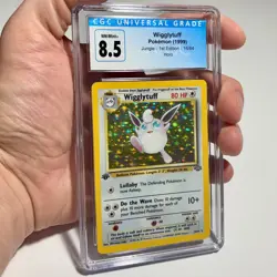 CGC 8.5 1st Edition Wigglytuff Holo 16/64, 1999 Pokemon Jungle English - Image 1