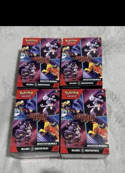 Pokemon TCG Destined Rivals Booster Bundles Set of 4 Sealed - Image 1