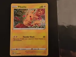 Pokemon Card Pikachu SWSH153 Holo Rare Black Star Promo Advent CalendarNear Mint - Image 1