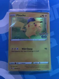 SEALED Pokemon Go Pikachu Holo Rare Card 028/078 Pokemon Card NM - Image 2