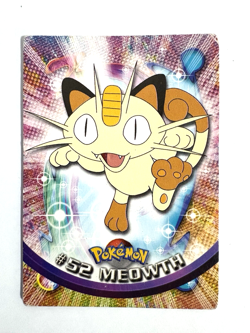 Meowth #52 Blue Label First Edition 🔥 Topps Pokemon 1999 - MP - Image 1
