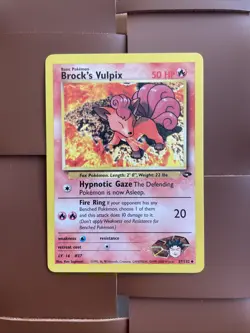 Brock's Vulpix 37/132 Gym Challenge Pokemon TCG - Image 4
