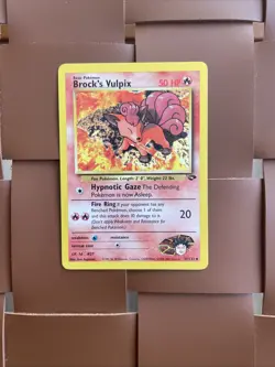 Brock's Vulpix 37/132 Gym Challenge Pokemon TCG - Image 5