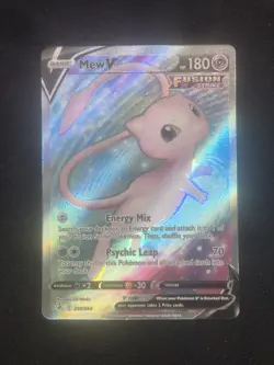 Pokemon TCG Mew v Fusion Strike Holo Full Art Ultra Rare Card 250/264 - Image 1
