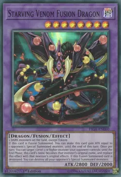 Starving Venom Fusion Dragon - FIGA-EN060 - Super Rare - 1st Edition - Lightly P - Image 1