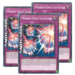 3x MIRROR FORCE LAUNCHER (Lanciatore Forza Riflessa) • Comune SDRR EN037 YUGIOH - Image 1