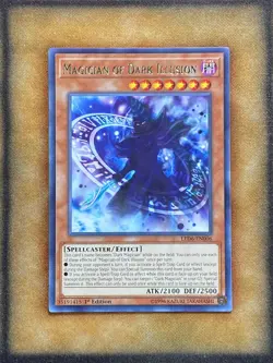 Yugioh Magician of Dark Illusion LED6-EN006 Rare 1st Ed NM - Image 1