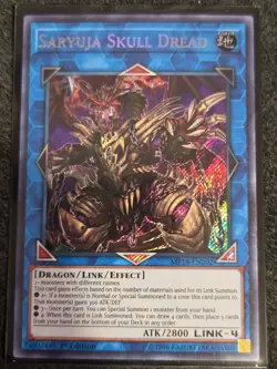 Yugioh Saryuja Skull Dread MP18-EN202 Secret Rare 1st Ed NM - Image 1