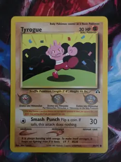 Tyrogue 66/75 Neo Discovery Common WOTC Vintage Pokemon Card - Image 1