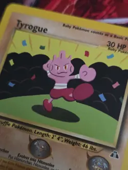 Tyrogue 66/75 Neo Discovery Common WOTC Vintage Pokemon Card - Image 2