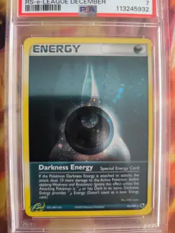 Pokemon Card Darkness Energy Ex Ruby Saphire Holo League Promo Deutsch PSA 7 - Image 3