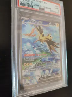 Pokemon TCG Zapdos EX Card 202/165 Scarlet Violet-151 PSA 9 MINT - Image 3