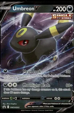Umbreon V SWSH203 NM Holofoil Promo Rare Pokemon TCG Card - Image 1