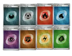 Shrouded Fable Basic Energy Reverse Holo Complete Card Set (8) Scarlet & Violet - Image 1