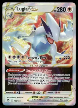 Lugia VSTAR 139/195 Silver Tempest World Championships 2023 Promo Pokemon Card - Image 1