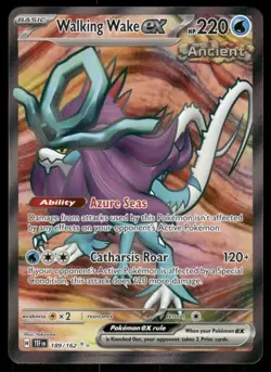Walking Wake ex 189/162 Temporal Forces Holo Ultra Rare Pokemon Card NM - Image 1