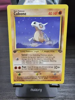 Pokemon TCG Cubone 1st Edition Jungle Card 50/64 Light Play Condition - Image 1