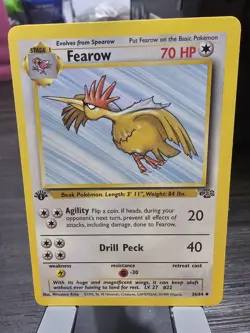 Pokemon TCG Jungle Fearow Card 36/64 1st Edition Uncommon LP - Image 1