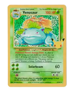 Venusaur - Holo Pokemon Celebrations Classic Collection Card 15/102 TCG NM/M - Image 1