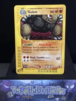 Pokemon Card Golem 14/165 Holo Rare Expedition E Series Holo WOTC Light Play - Image 1