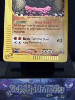 Pokemon Card Golem 14/165 Holo Rare Expedition E Series Holo WOTC Light Play - Image 3
