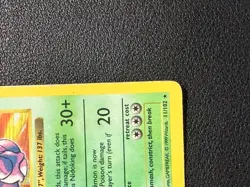 Nidoking Base Set Holo Unlimited Rare Card 11/102 Shadowless Pokemon TCG - Image 5