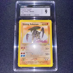 CGC 9 MINT Shining Kabutops 2002 Neo Destiny 108/105 Holo Pokemon Card psa - Image 3