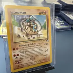 4 cards. Koga’s pigeotto, here comes team rocket hitmontop & holo energy - Image 1