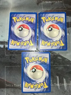 Team Rocket 3 Card Lot Dark Kadabra, Abra, Drowzee Pokemon Psychic Vintage - Image 5