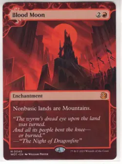 MTG Wilds Of Eldraine Enchanting Tales Card #40 Blood Moon - Image 1