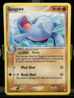Quagsire 44/115 2005 EX Unseen Forces Uncommon Pokemon Card LP - Image 3