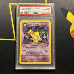 PSA 10 1st Edition Dark Hypno 26/82 -Vintage Rare Pokemon Card- Team Rocket - Image 1
