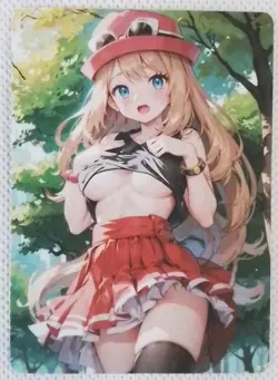 Serena Pokemon Anime Doujin Waifu Card AGC CCG - Image 1