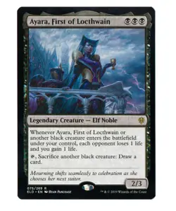 Magic the Gathering MTG - Ayara, First of Locthwain - Throne of Eldraine Regular - Image 1
