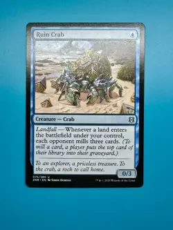 MTG Ruin Crab Zendikar Rising ZNR 075/280 Regular Uncommon - Image 1