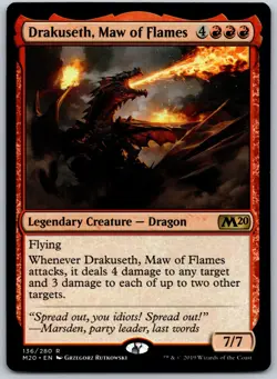 Drakuseth, Maw of Flames R Core Set 2020 136 NM - Image 1