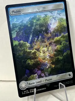 1x - PLAINS - FULL ART - CHOCOBO TRACK FOIL #478 - Final Fantasy - NM MTG - Image 2