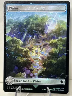 1x - PLAINS - FULL ART - CHOCOBO TRACK FOIL #478 - Final Fantasy - NM MTG - Image 4