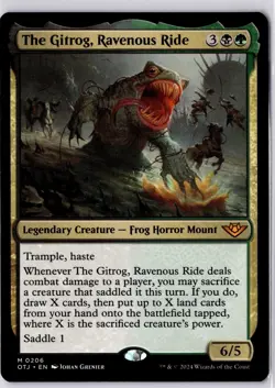 The Gitrog, Ravenous Ride Outlaws of Thunder Junction Regular NM Mythic 0206 - Image 1