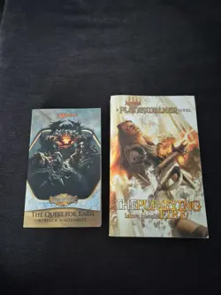 Magic: The Gathering Books x2 Purifying Fire Resnick Quest 4 Karn Wintermute - Image 1