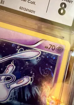 SWIRL CGC Graded 8 2017 Pokemon XY Mew Holo XY192 Black Star Promo With bumper - Image 2